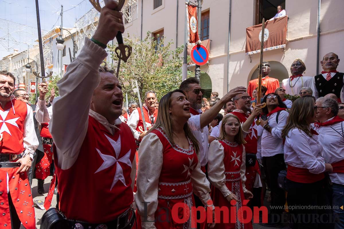 Moros y Cristianos en la mañana del dos de mayo en Caravaca