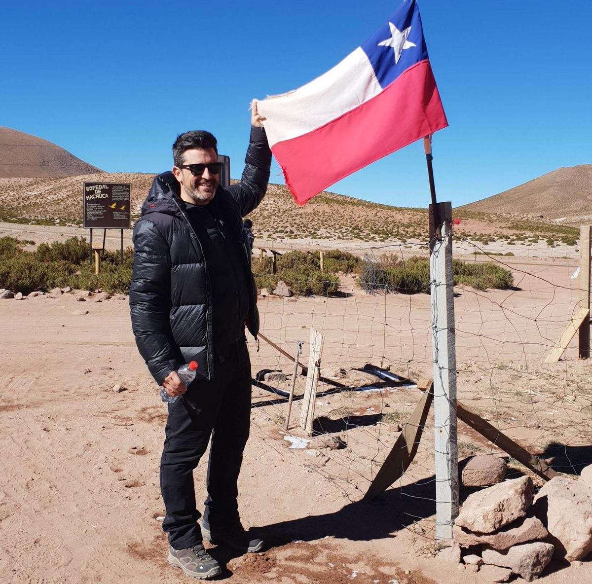 Óscar Blanco, en su viaje a Chile. | // ÓSCAR BLANCO