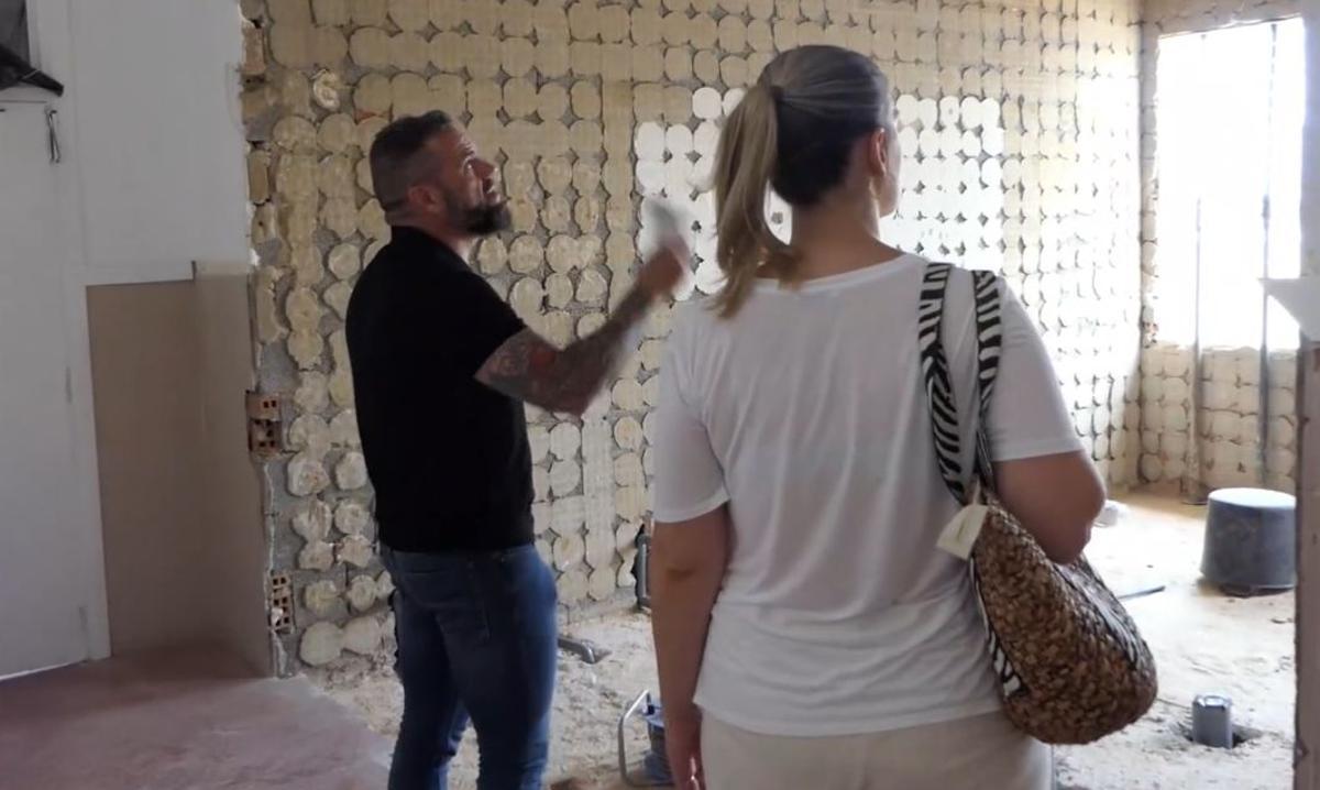 Obras en el colegio, en una imagen del pasado mes de julio.