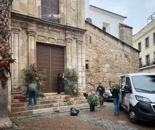 La concatedral de Santa María también se engalana en Mérida para recibir a la Mártir