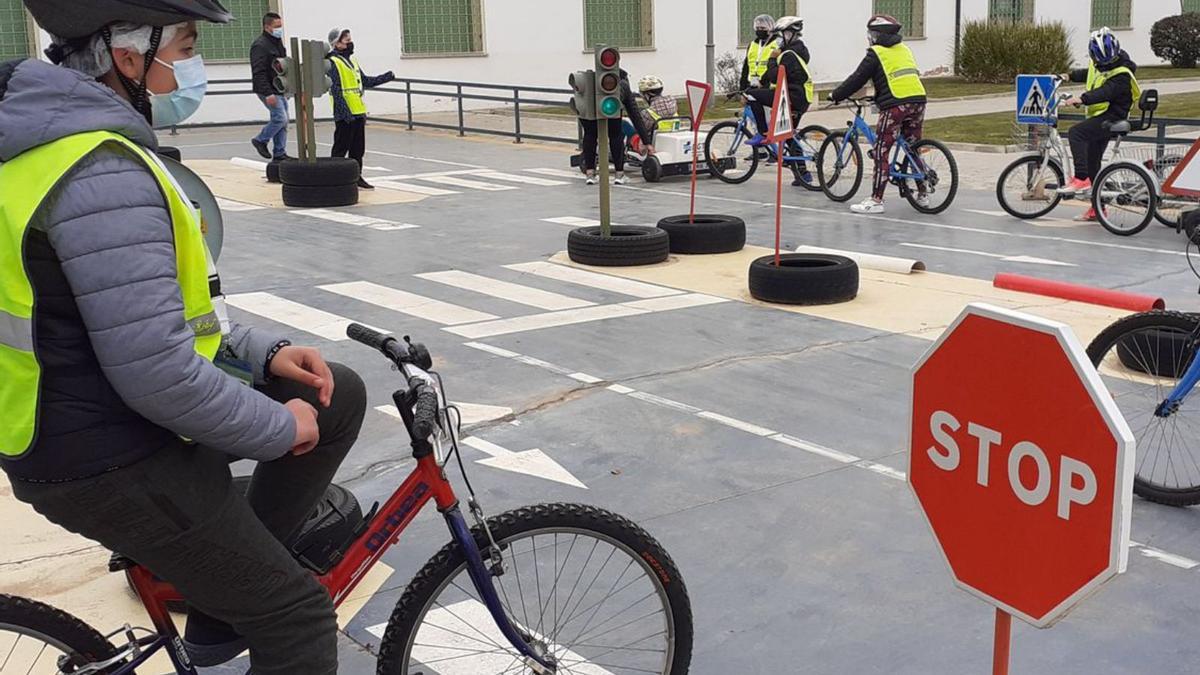 Actividad de educación vial en el CRIE de Zamora.