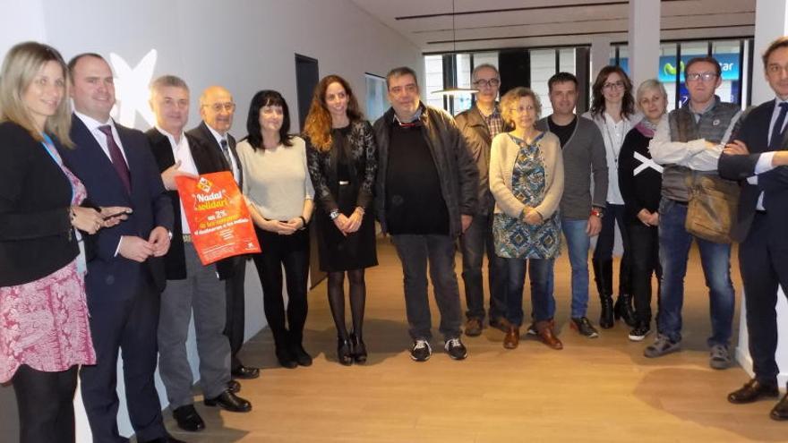 Acte de presentació de lacampanya de Nadal Solidari de CaixaBank i comerciants de Manresa