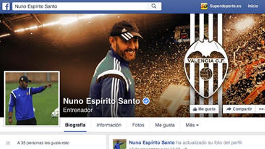 Nuno Espírito Santo también tiene cuenta de Facebook