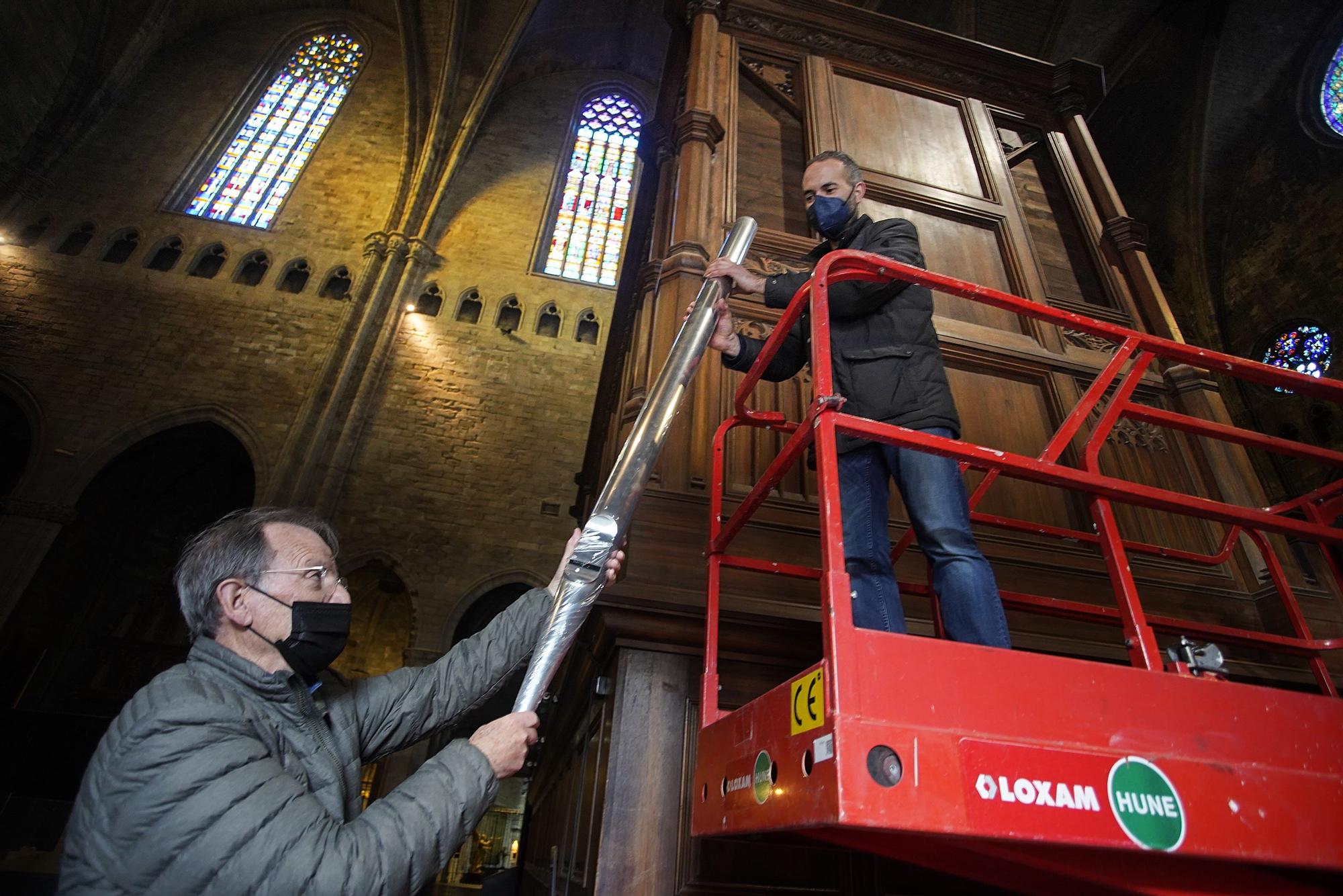 Fil a l’agulla per acabar l’orgue de la Catedral setanta-nou anys després