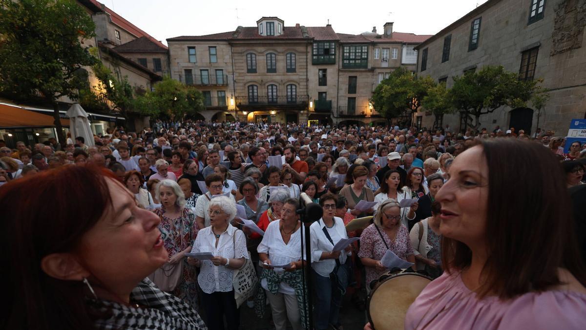 La plaza del Teucro, en la pasada edición del 'Aquí cántase'.