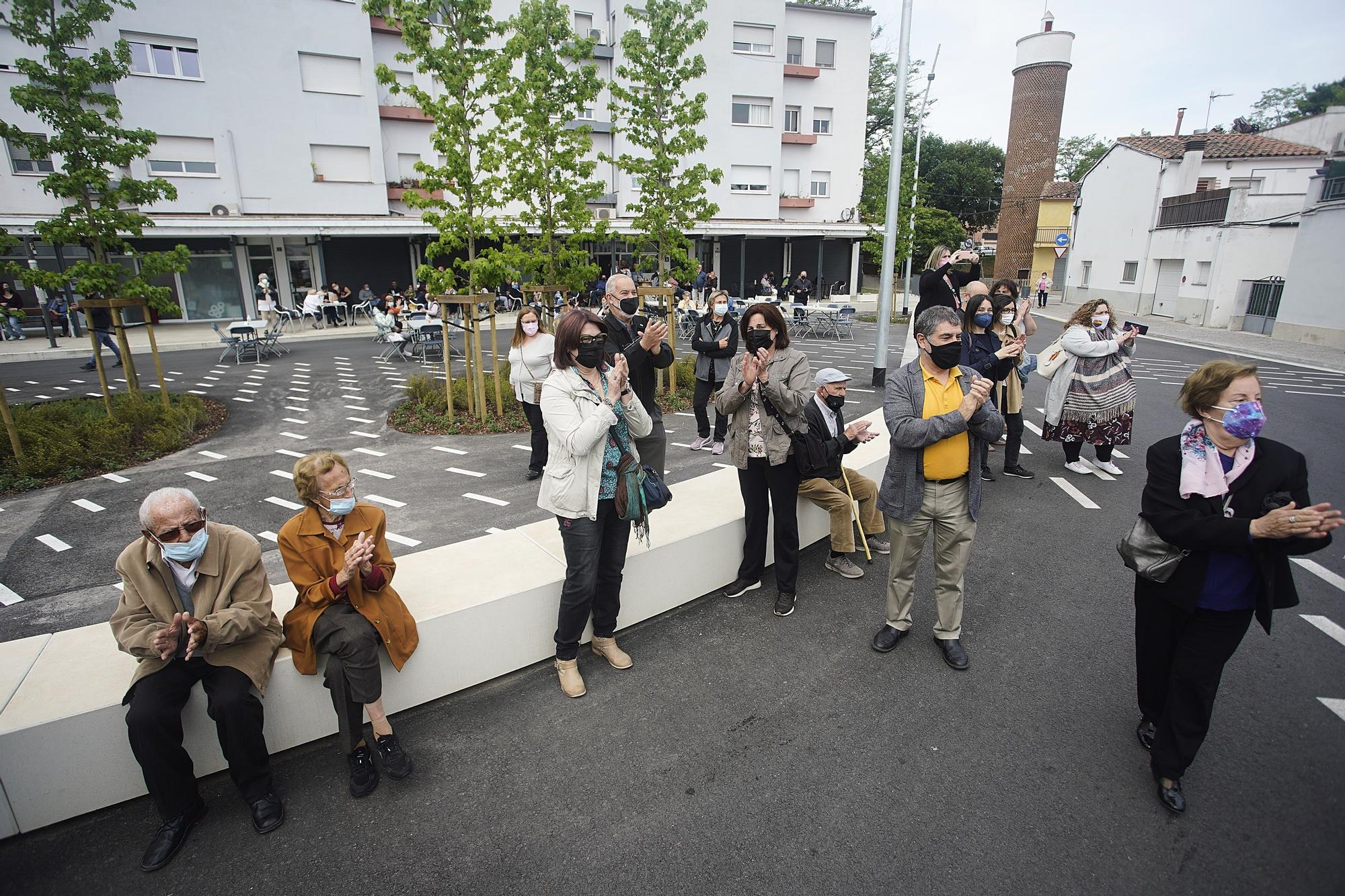 Girona estrena la remodelada plaça Germans Sàbat amb un acte lúdic