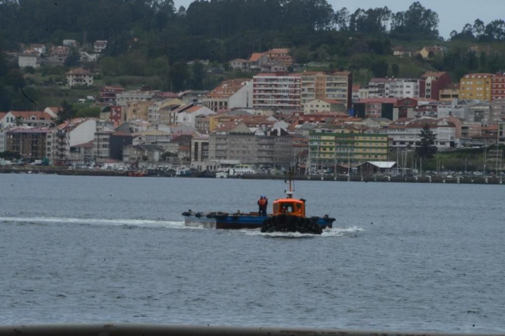 Así se transportan los bloques del "megacrucero" de Barreras