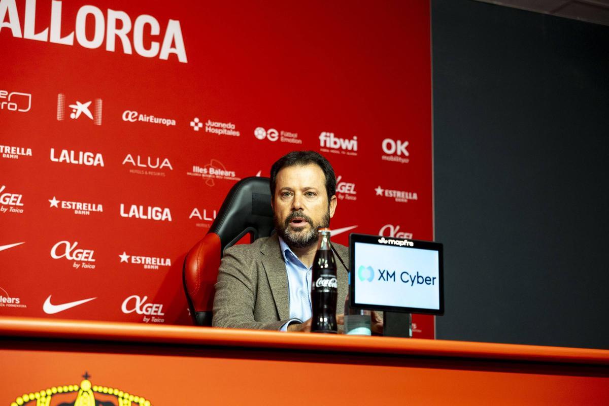 Pablo Ortells, durante la rueda de prensa de este miércoles en Son Moix.