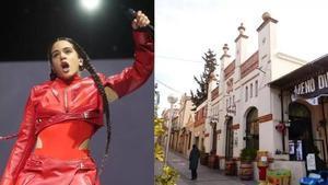 Rosalía, a la izquierda, y Sant Esteve Sesrovires, a la derecha
