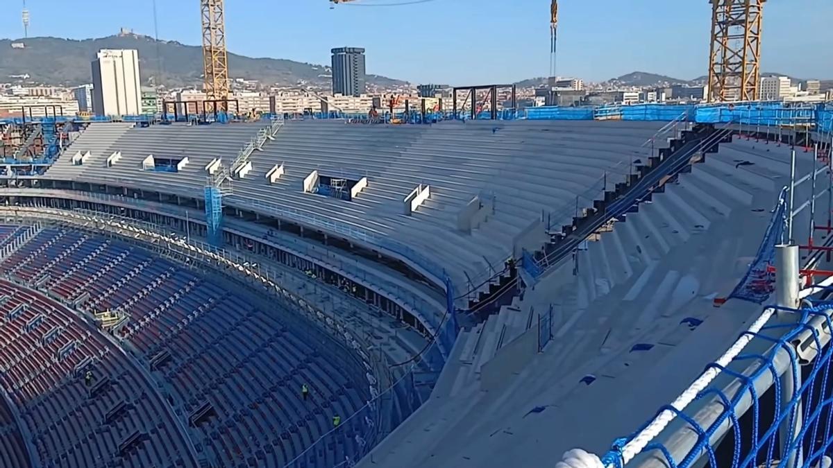 Así se ve el nuevo Spotify Camp Nou desde lo más alto