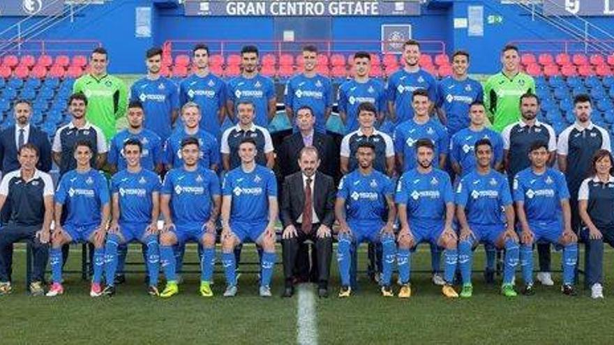 Imagen de la plantilla del Getafe B en el Coliseo Alfonso Pérez.