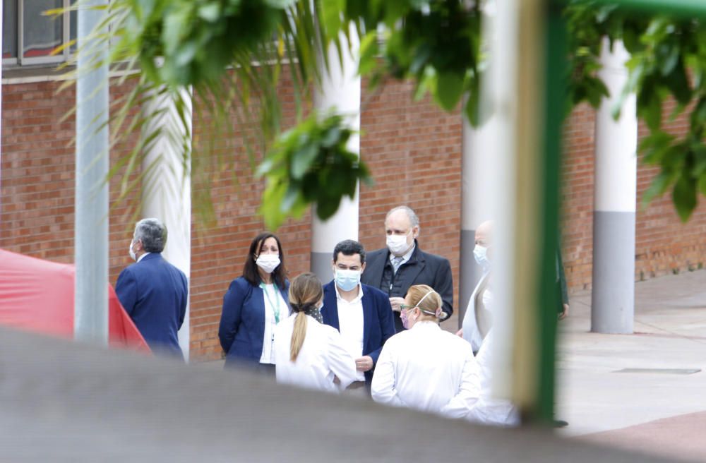 Moreno visita el hospital auxiliar de Carranque