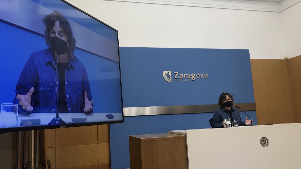 Archivo - La concejal de ZeC en el Ayuntamiento de Zaragoza, Luisa Broto