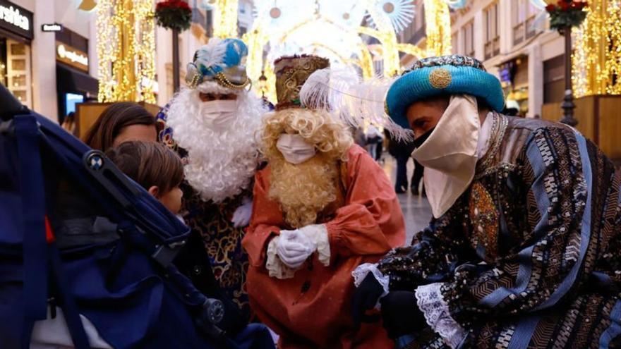 Visita de los Reyes Magos a Málaga el año pasado.