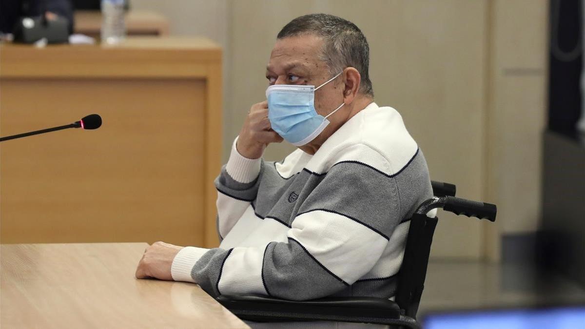 El excoronel Inocente Montano, en el inicio del juicio en la Audiencia Nacional el pasado lunes.