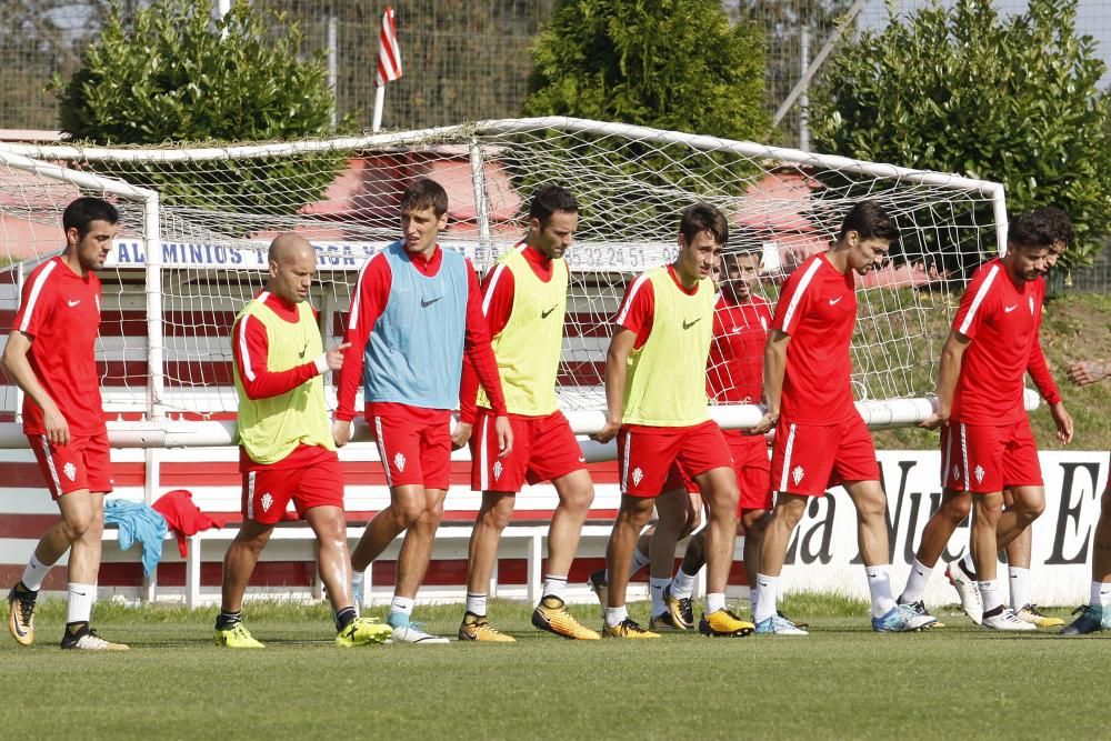 Entrenamiento del Sporting