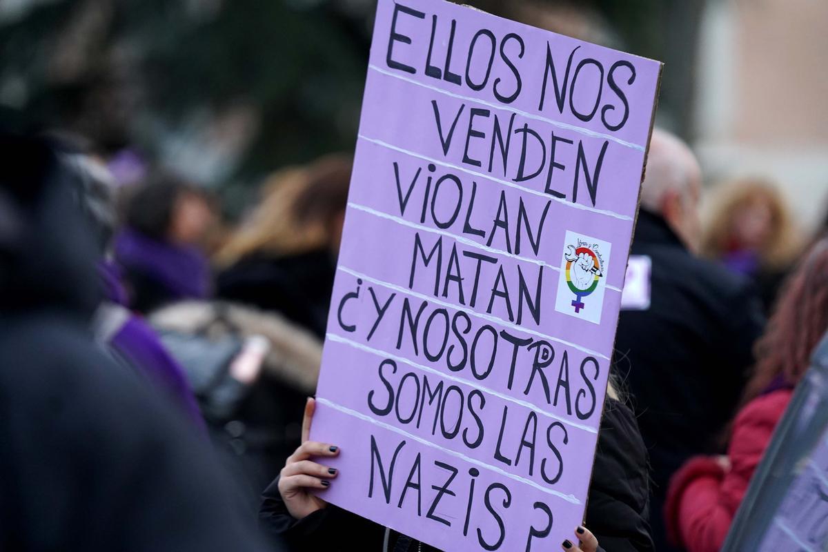 Imágenes de la manifestación feminista en Madrid Imágenes de la manifestación feminista en Madrid