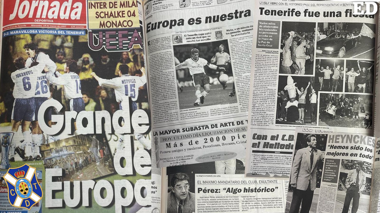 25 años del pase del CD Tenerife a semifinales de la UEFA