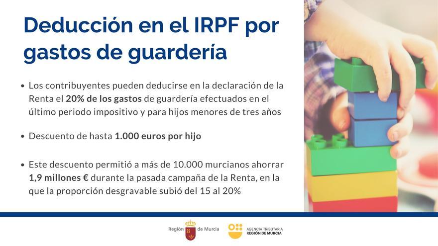Deducciones de hasta 1.000 euros por niño en la Región por gastos de ...