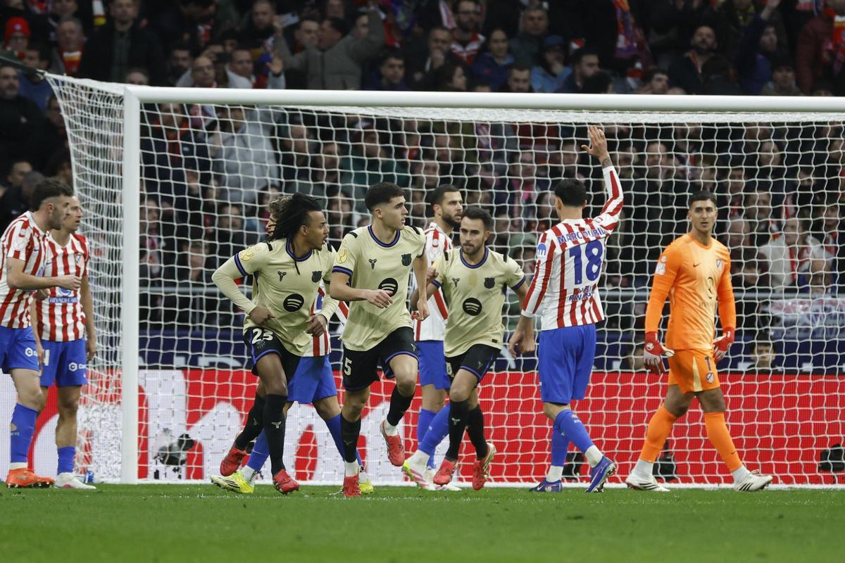 El CTA avala la decisión de anular el gol de Cubarsí ante el Atlético en la Copa del Rey