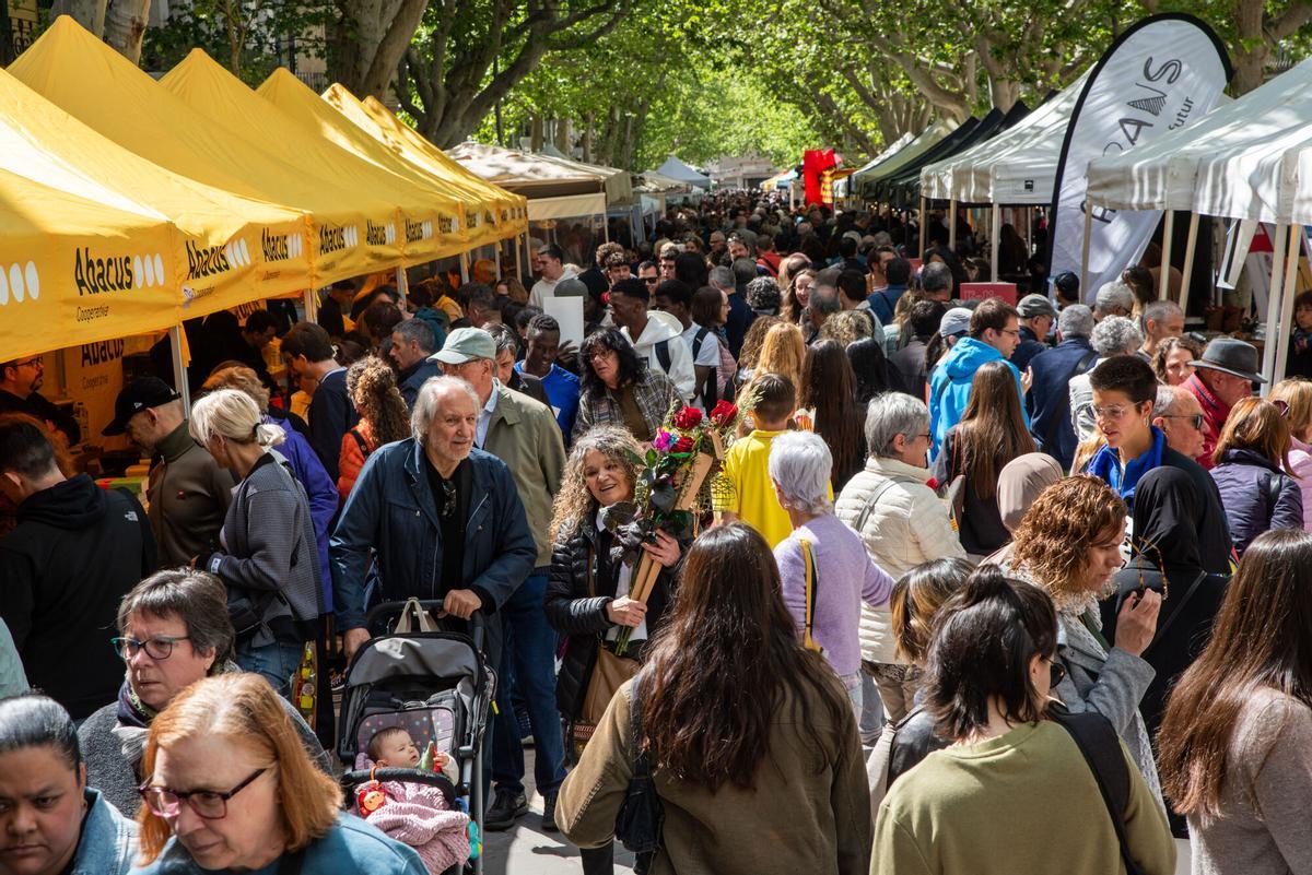 Imatges de la Diada de Sant Jordi 2025 a Manresa
