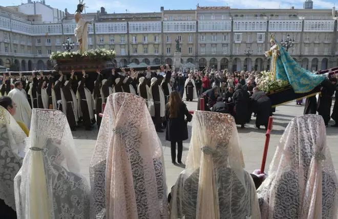 Procesiones de Jesús Resucitado y Nuestra Señora de la Esperanza en A Coruña