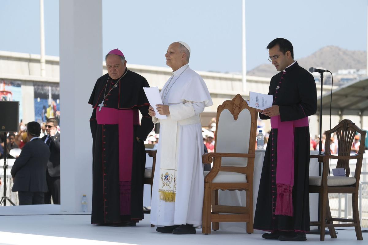 Acto del papa León XIV en Arguineguín, en Gran Canaria