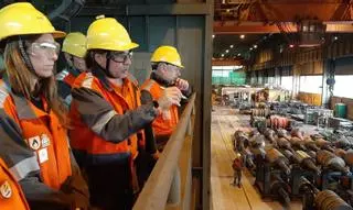 Pumariega y Pintueles visitan las instalaciones de ArcelorMittal