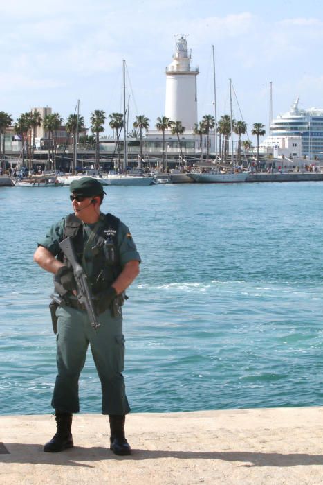 Simulacro en el puerto de Málaga