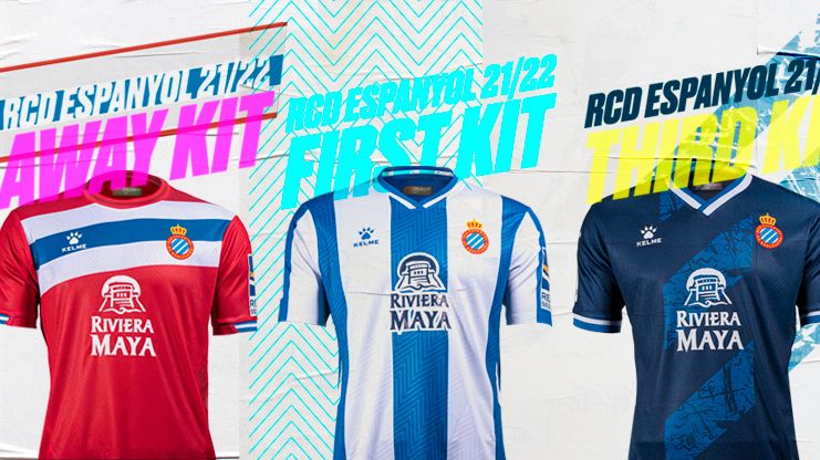 Las nuevas camisetas del Espanyol.