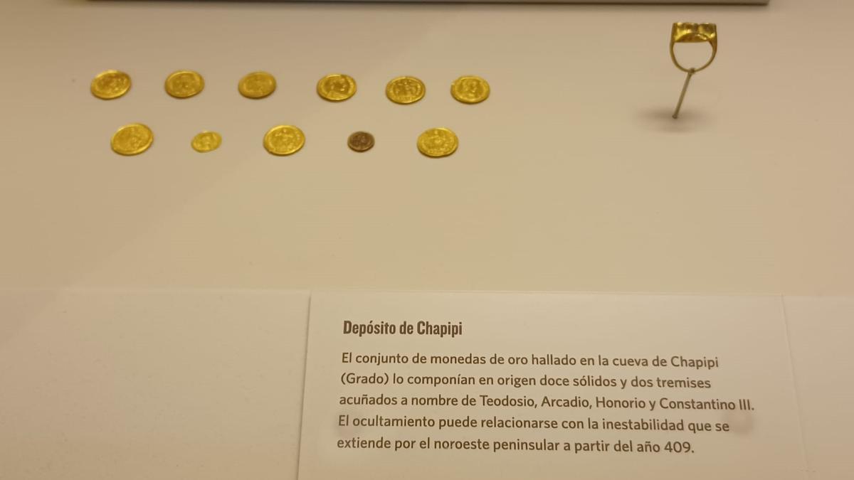 Muestra expuesta en el Museo Arqueológico de Asturias, en Oviedo.