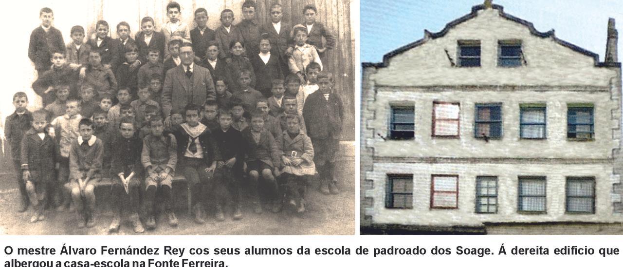 A escola de Fernández Rey. / Arquivo do autor