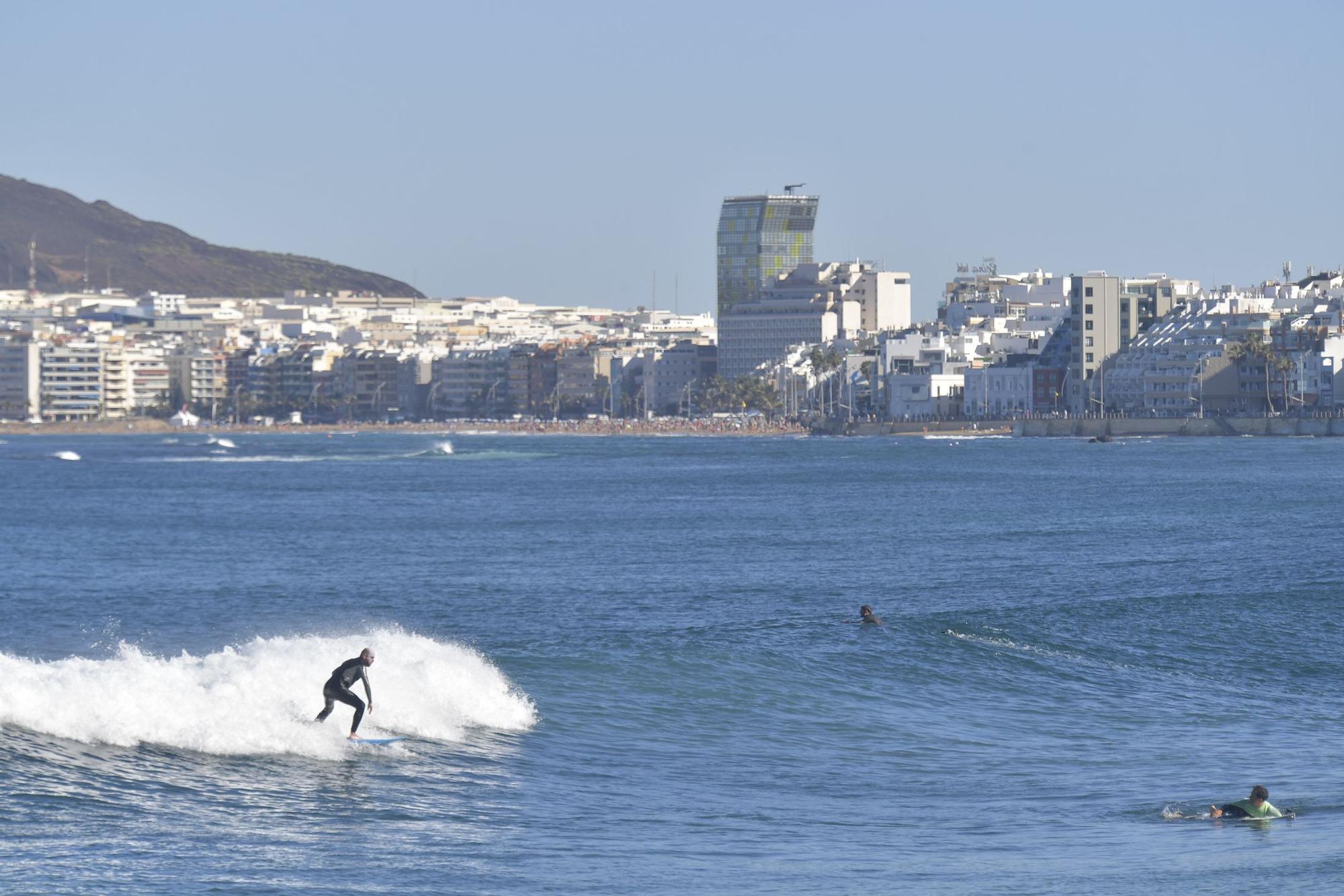 Primer día de 2022 en Las Canteras