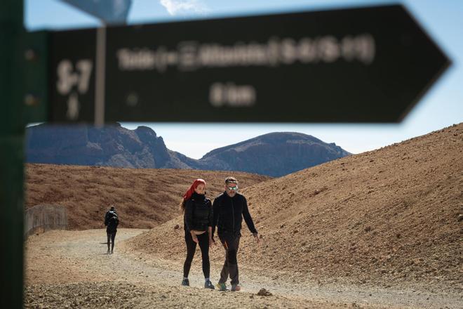 Rescate de senderistas en el Parque Nacional del Teide