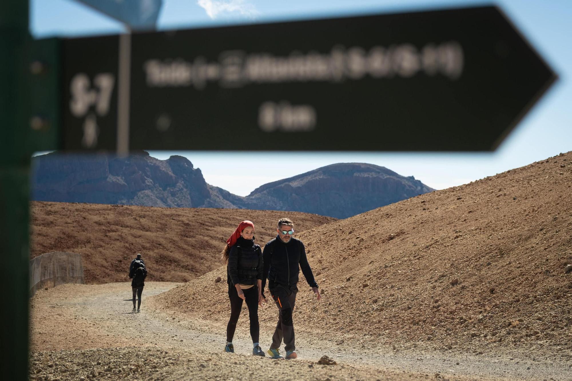 Rescate de senderistas turistas en el Parque Nacional del Teide