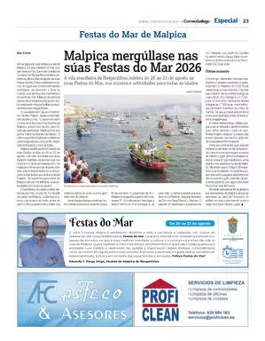 Festas do Mar de Malpica 2026