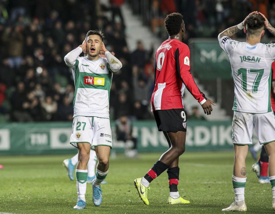 El Elche aguanta hasta el séptimo penalti pero cae ante el Athletic en la Copa del Rey