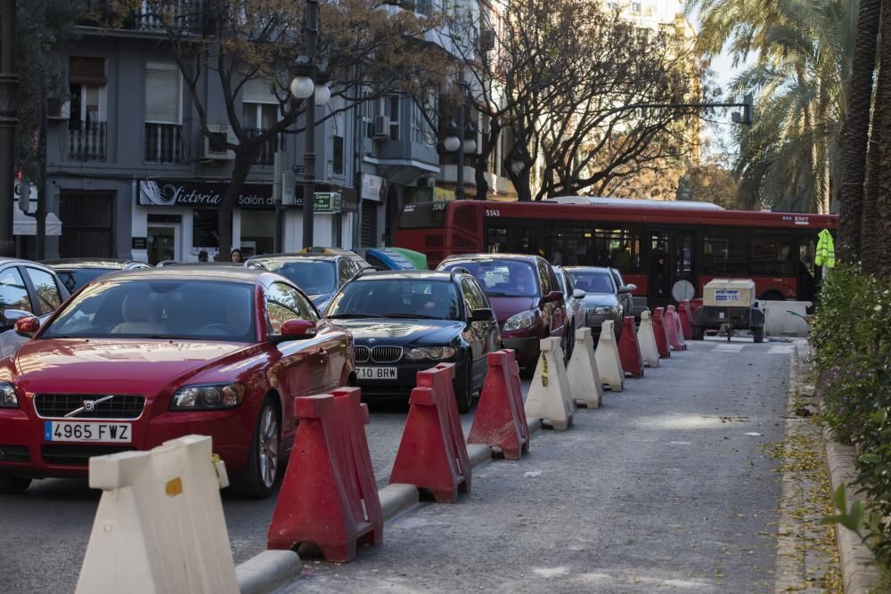 Colapso en Reino de Valencia por el carril bici