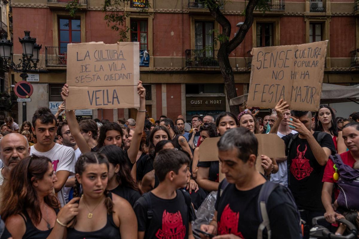 Las colles de Gràcia no han llegado a un acuerdo antes del pregón de la Fiesta Mayor, con lo que los actos de cultura popular quedarían desconvocados en los próximos días.