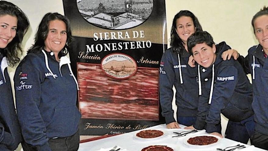 &#039;Match ball&#039; con jamón de Monesterio