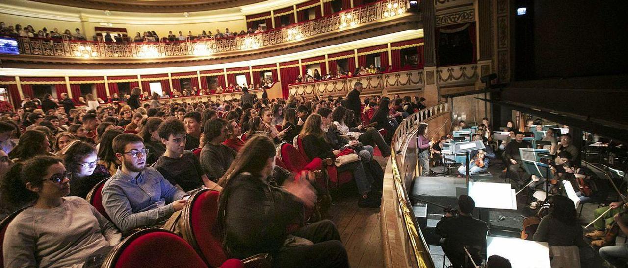 El ensayo general de la ópera &quot;Lucia di Lammermoor&quot;, el 29 de enero.