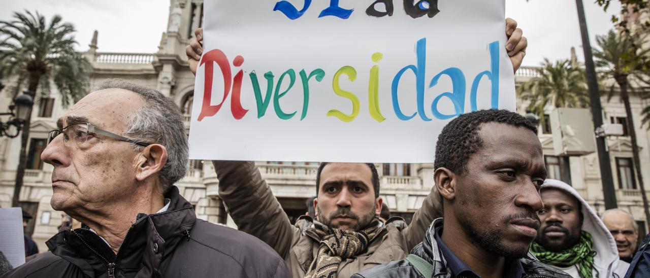 Fotografía de archivo de una manifestación contra la islamofobia.