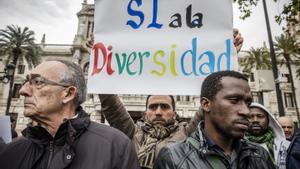 Fotografía de archivo de una manifestación contra la islamofobia.