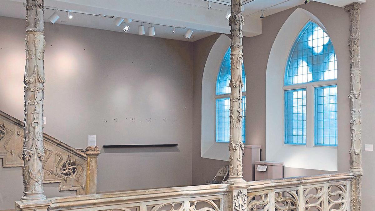 Balaustrada atribuida a Can Amayans en el museo de Princeton