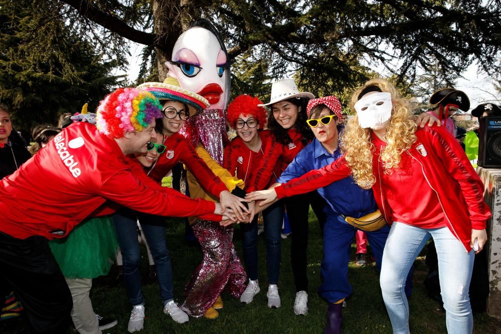 Antroxu Gijón Oeste, pregón jugadores del Telecable Hockey Patines