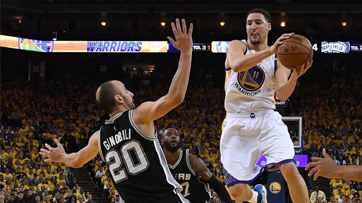 Ginóbili, ante Klay Thompson