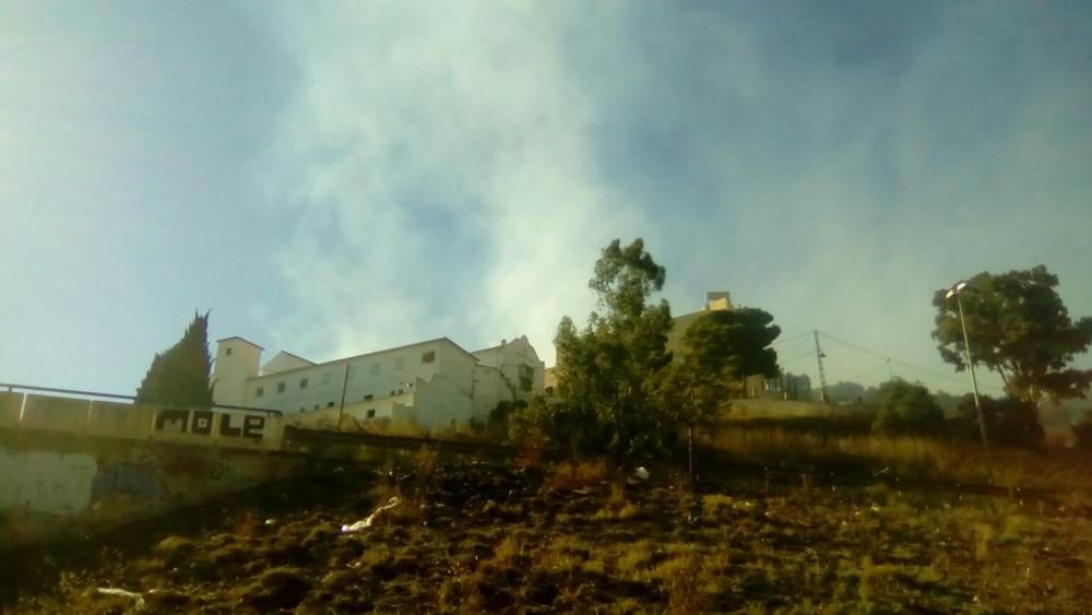 Incendio de matorral cerca del Asilo de los Ángeles