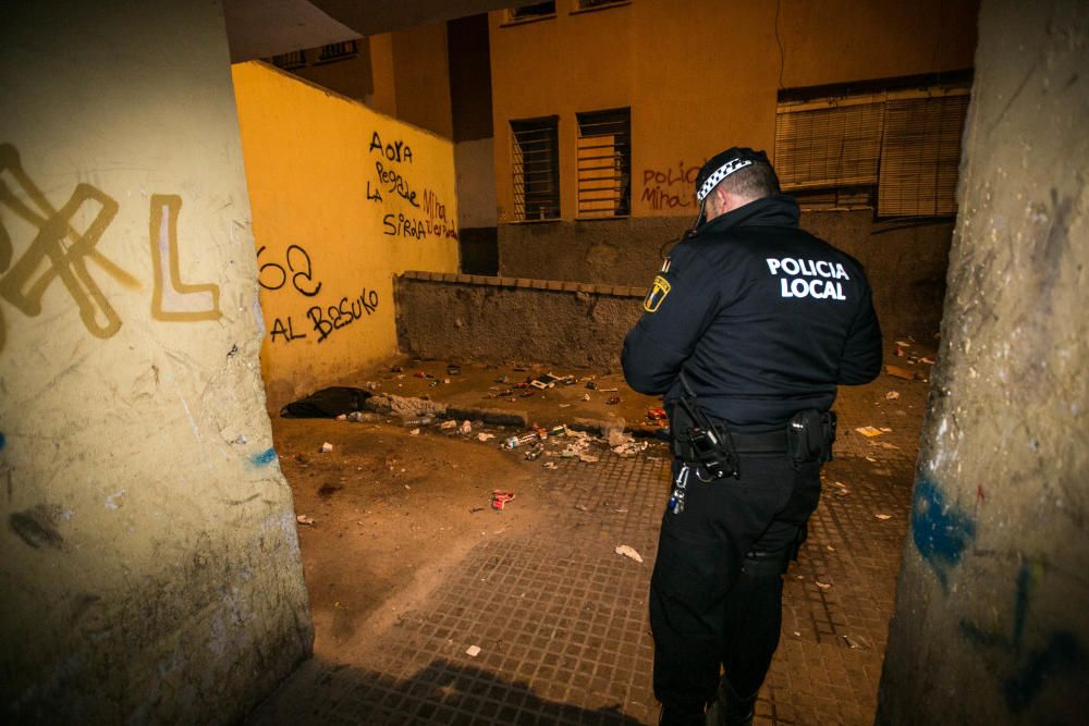 Redada en el barrio de los Palmerales de Elche