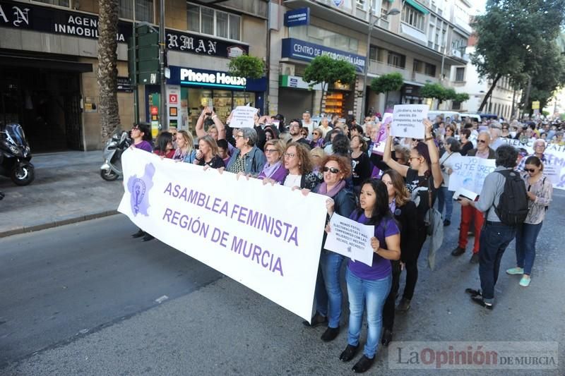 Manifestación contra la violencia patriarcal en Murcia