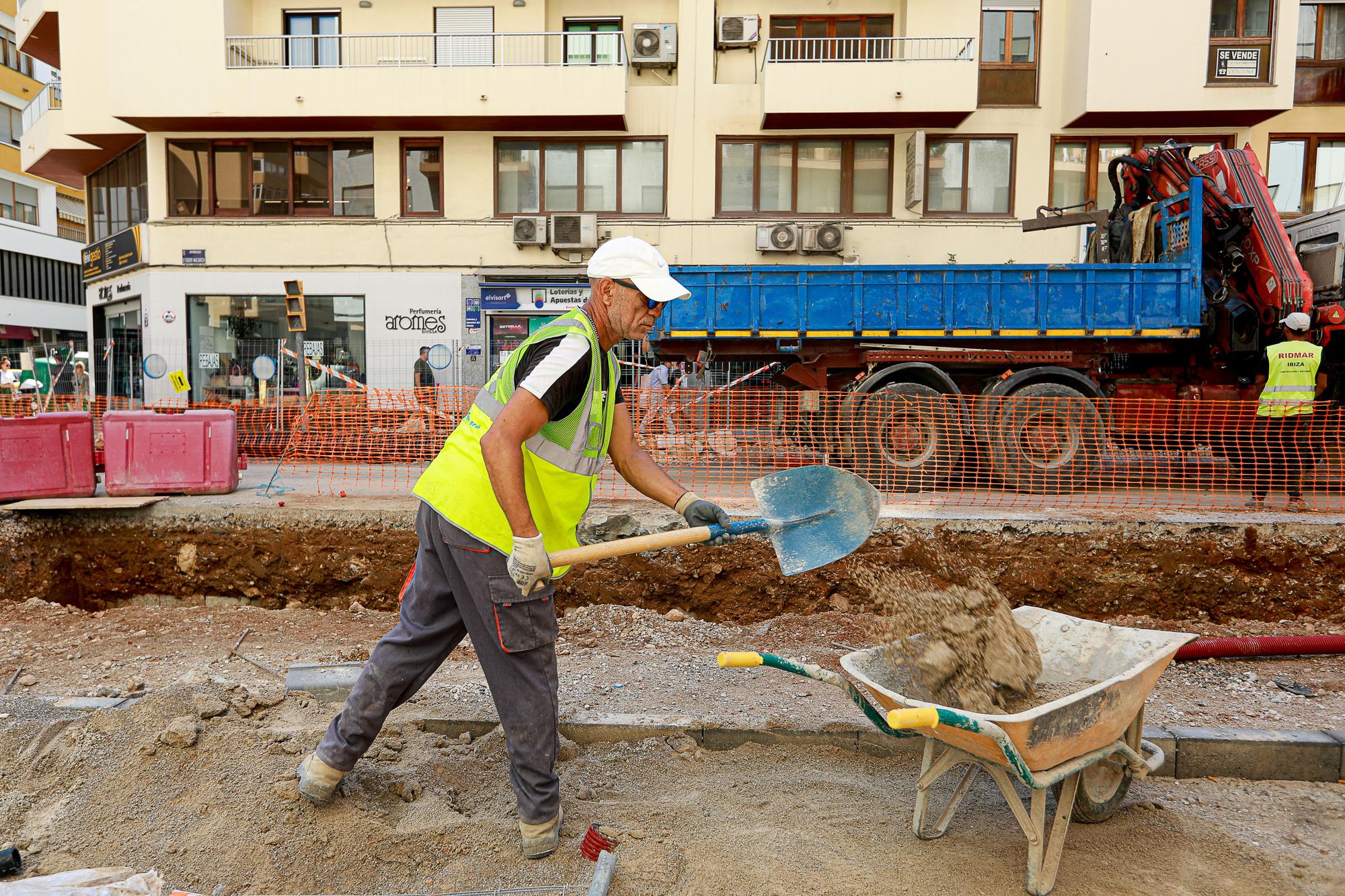 Avanzan los trabajos en la segunda fase de las obras de Isidor Macabich en Ibiza